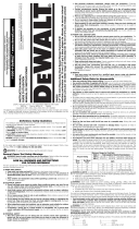 DeWalt DW505 User manual