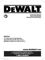 DeWalt 12in CUT OFF MACHINE DWTD28754 User manual