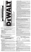 DeWalt DWP352VS User manual