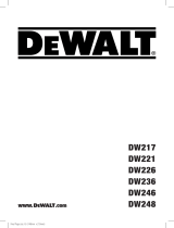 DeWalt DW246 User manual
