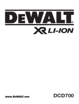 DeWalt DCD700 User manual