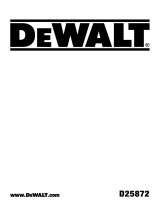 DeWalt D25872 User manual