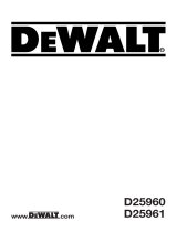 DeWalt D25961K User manual