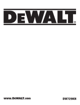 DeWalt DW729KN User manual