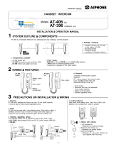 Aiphone AT-406 Installation & Operation Manual