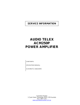 AUDIO TELEX ACM250P Service Information