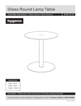 Argos Homehygena Matrix Round Glass Lamp Table