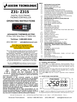 ascon Z31 Operating Instructions Manual