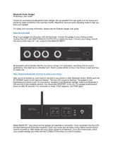 Angry Audio Bluetooth Audio Gadget Preliminary User Manual