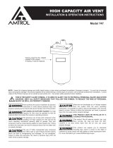 Amtrol Air Vents and Air Purgers Installation & Operation Instructions