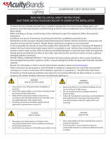Acuity Brands Lighting KAX LED Installation guide