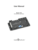 Audio Authority 1703 User manual