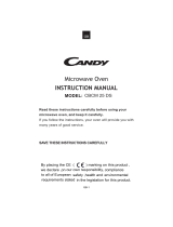 Candy CBCM25DS-UK User manual