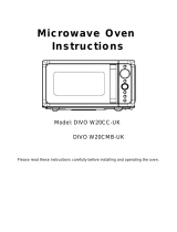 Candy DIVO W20CC-UK Microwave Oven User manual