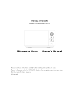 Hoover HMCI25TB User manual