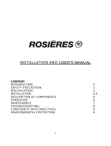 ROSIERES RGMI9185/1IN User manual