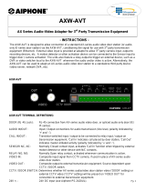 Aiphone AX SERIES User manual