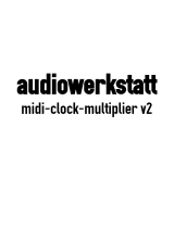 audiowerkstatt midi-clock-multiplier v2 Quick start guide