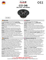 Audio System CO 06 User manual