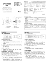 ADEMCO VIDEO ALD02812L Operating instructions