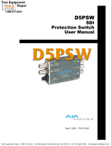 AJA D5PSW User manual