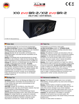 Audio System X10 EVO BR-2 User manual