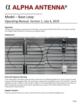 Alpha Antenna Base Loop Operating instructions