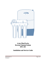 Aries FilterWorks HPL-RO Installation and Service Manual