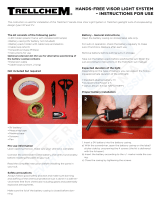 Ansell Trellchem Hands-Free Visor Light System Operating instructions