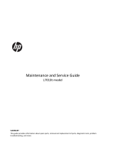 HP L7010t 10.1-inch Retail Touch Monitor User guide