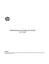 HP Value 22-inch Displays User guide