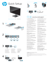 HP P24h G4 FHD Monitor Installation guide