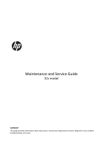 HP Value 31.5-inch Displays User guide