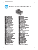 HP ScanJet Enterprise Flow N9120 Document Flatbed Scanner Installation guide