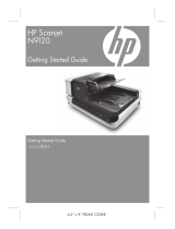HP ScanJet Enterprise Flow N9120 Document Flatbed Scanner Quick start guide