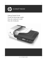 HP Scanjet N6350 Networked Document Flatbed Scanner Quick start guide