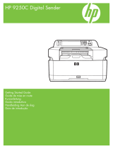 HP 9250C DIGITAL SENDER Quick start guide