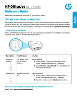 HP OfficeJet 8010 All-in-One Printer series Reference guide