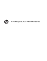 HP Officejet 8040 All-in-One Printer series User guide