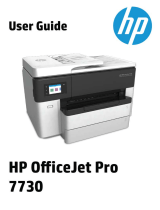 HP OfficeJet Pro 7730 Wide Format All-in-One Printer series User guide