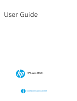 HP Laser 408dn Printer User guide