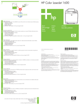 HP COLOR LASERJET 1600 PRINTER Quick start guide