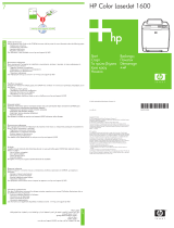 HP COLOR LASERJET 1600 PRINTER Quick start guide