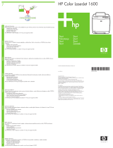 HP COLOR LASERJET 1600 PRINTER Quick start guide