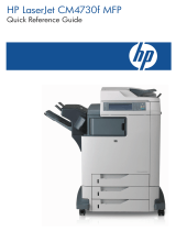 HP (Hewlett-Packard) Color LaserJet CM4730 Multifunction Printer series User manual