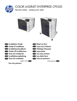HP Color LaserJet Enterprise CP5525 Printer series Installation guide