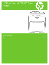 HP Color LaserJet CP3505 Printer series Quick start guide