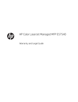 HP Color LaserJet Managed MFP E57540 series User guide