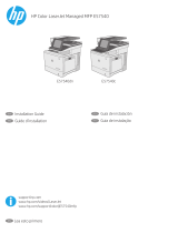 HP Color LaserJet Managed MFP E57540 series Installation guide