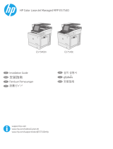 HP Color LaserJet Managed MFP E57540 series Installation guide